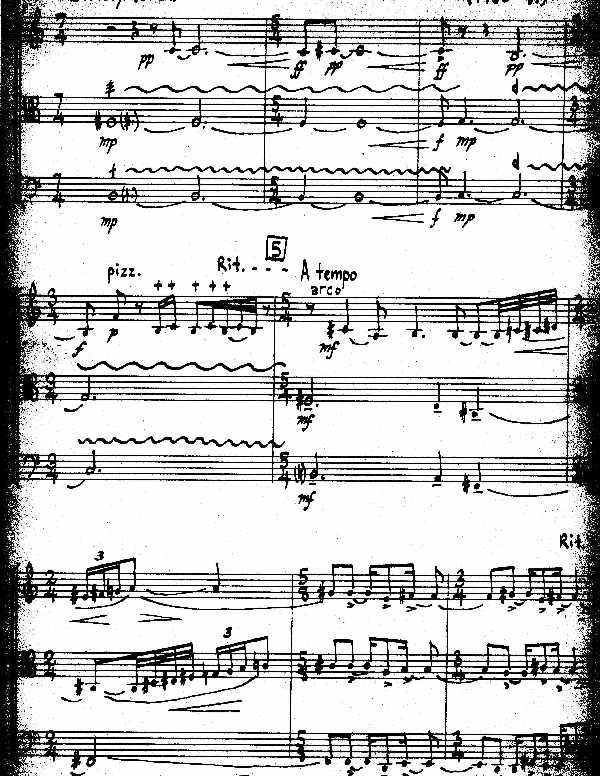 first page of the score